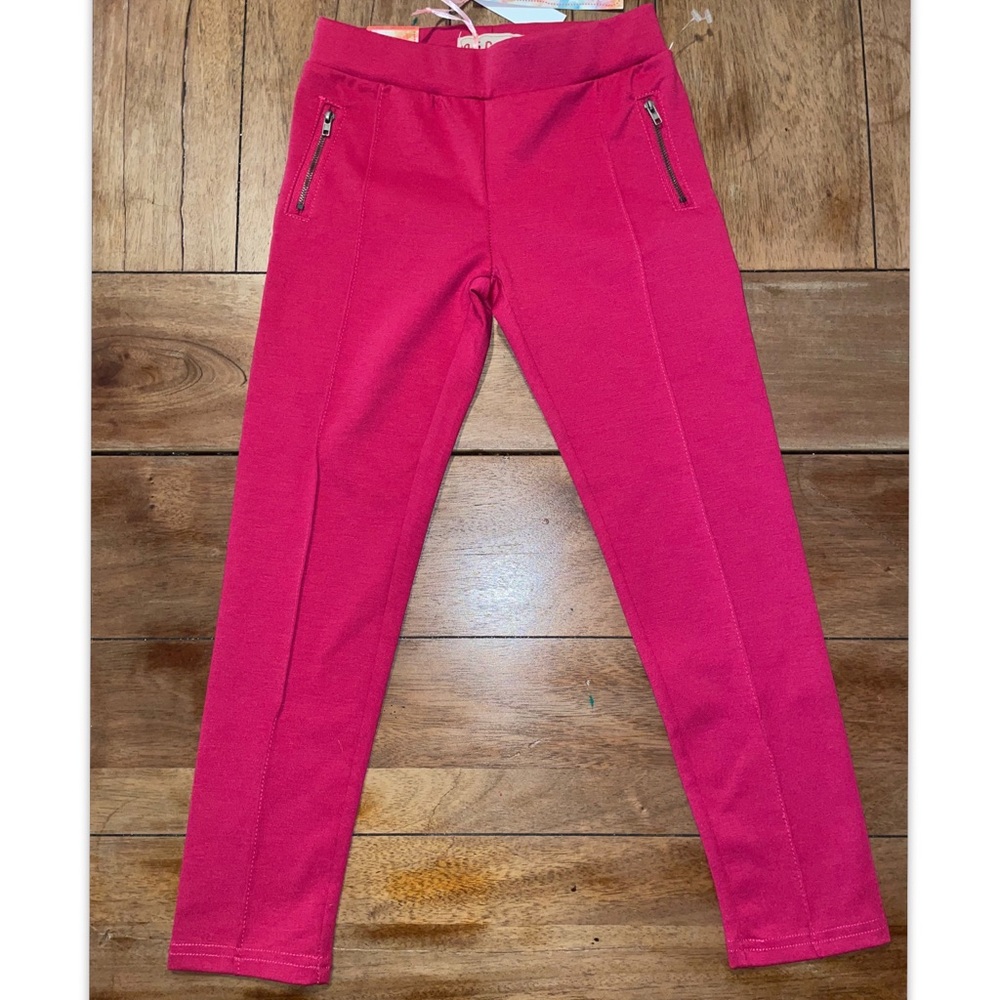 3/$12 Girls size 6 pink leggings - NWT
